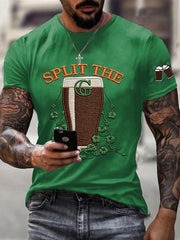 Men's St. Patrick's Day Split the G Printed Short Sleeve T-Shirt