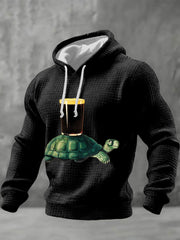 Men's St.patrick's Day Beer Checkered Cotton Hoodie