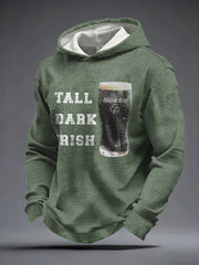 Men's Talk Dark Irish Printed Hoodie