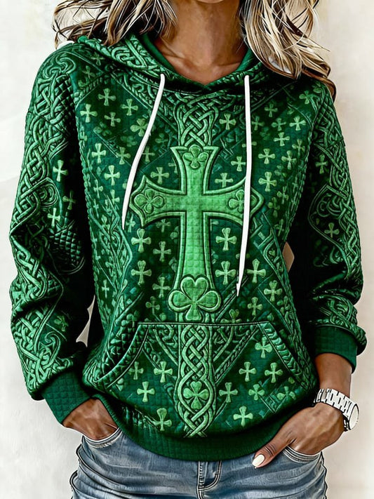 Women's St. Patrick's Day Printed Hoodie