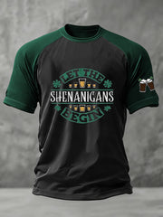 Men's St. Patrick's Day Let The Shenanigans Begin Short Sleeve T-shirt
