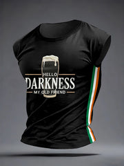 Men's Hello Darkness My Old Friend Casual Vest Top