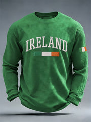 Men's St. Patrick's Day Waffle Long Sleeve T-Shirt