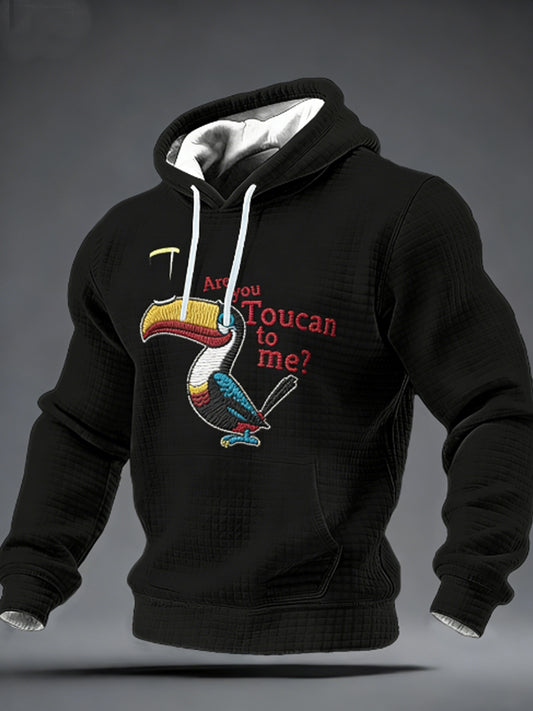 Men's Checkered Cotton Hoodie