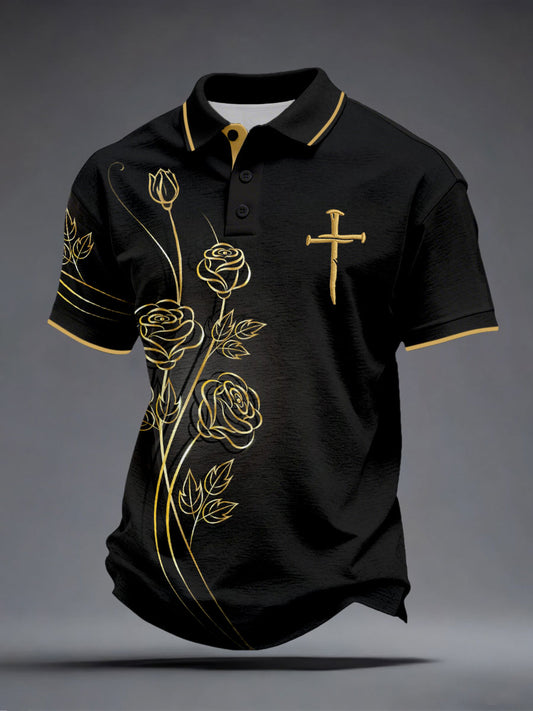 Men's Christian Nail Cross Faith Tops