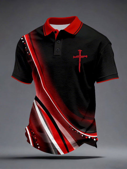 Men's Christian Nail Cross Faith Tops