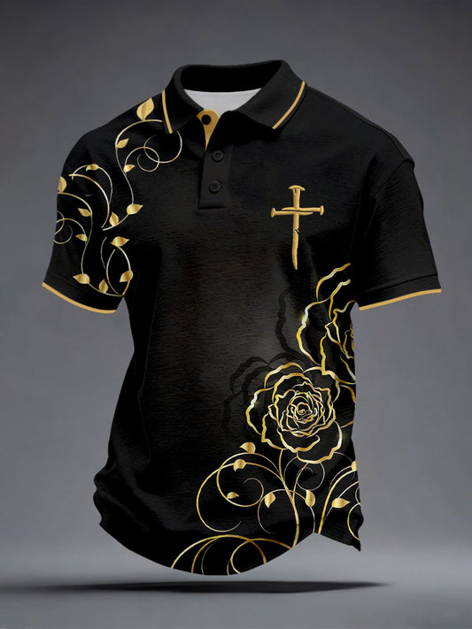 Men's Christian Nail Cross Faith Tops