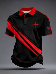 Men's Christian Nail Cross Faith Tops