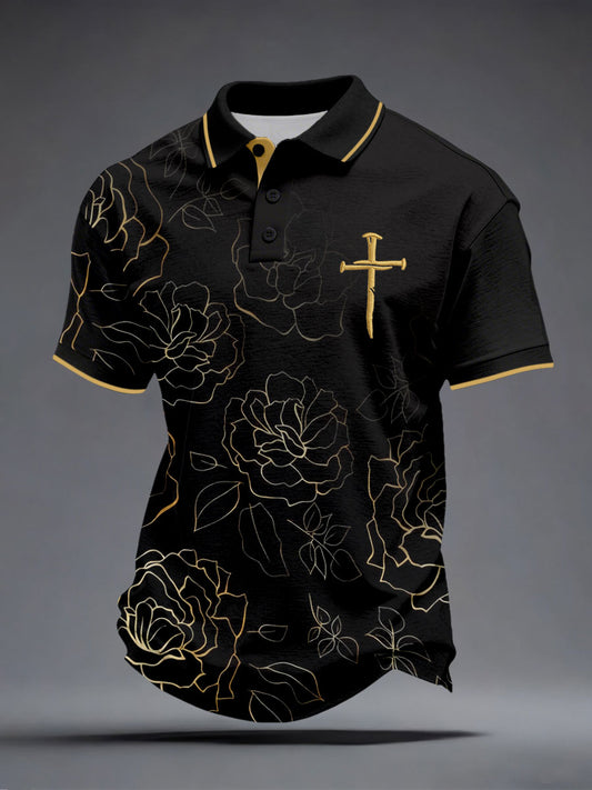 Men's Christian Nail Cross Faith Tops