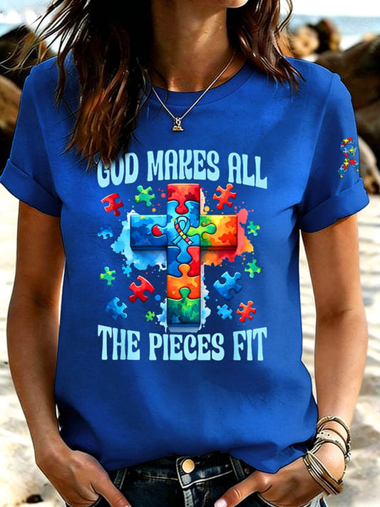Women's Autism Acceptance Crew Neck T-shirt