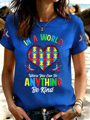 Women's Autism Acceptance Crew Neck T-shirt
