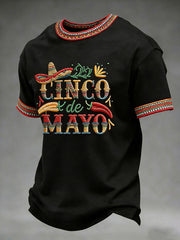Men's Cinco de Mayo Printed Casual T-Shirt