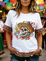 Women's May Fifth Festival Ruffle T-shirt