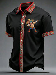 Men's Cinco de Mayo Printed Casual Shirt