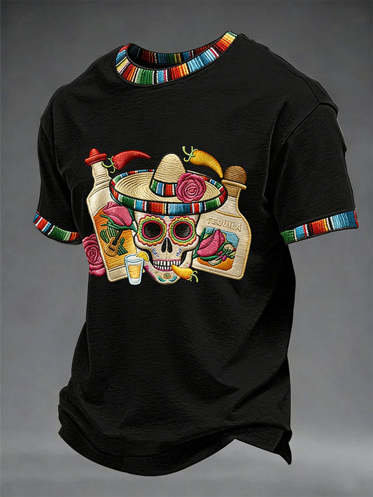 Men's Cinco De Mayo Print Short-Sleeve T-Shirt