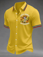 Men's Cinco De Mayo Print Short-Sleeve Shirt