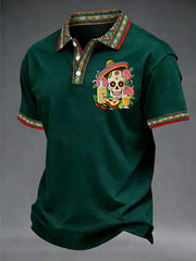 Men's Cinco De Mayo Print Short-Sleeve Top