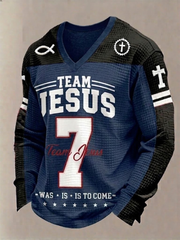 Men's Team Jesus Waffle Long Sleeve T-Shirt