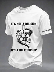 Men's It’s Not A Religion It's A Relationship Print Tee