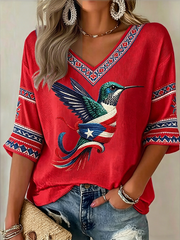 Women's Puerto Rico Printed Waffle T-shirt
