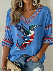 Women's Puerto Rico Printed Waffle T-shirt