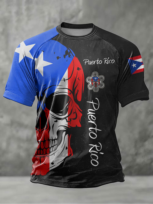 Men's Puerto Rico Printed short sleeve t-shirt