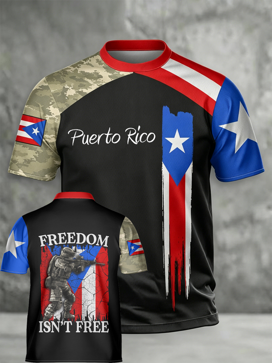Men's Puerto Rico Printed short sleeves t-shirt