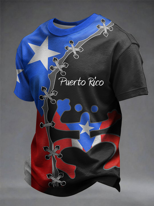 Men's Puerto Rico Printed short sleeves t-shirt