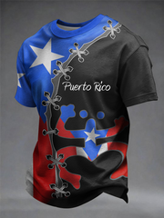 Men's Puerto Rico Printed short sleeves t-shirt