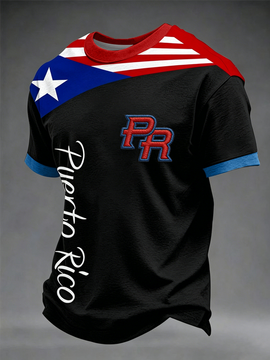 Men's Puerto Rico Printed short sleeves t-shirt
