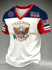 Men's USA 1776-2026 Printed Casual T-Shirt