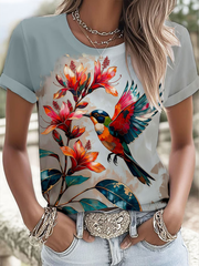 Women's Puerto Rico Printed short-sleeved T-shirt
