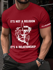 Men's It’s Not A Religion It's A Relationship Print Tee