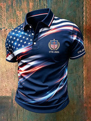Men's USA 1776-2026 Printed Casual Top