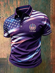 Men's USA 1776-2026 Printed Casual Top