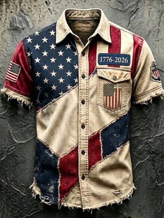 Men'S Anniversary National Print Shirt