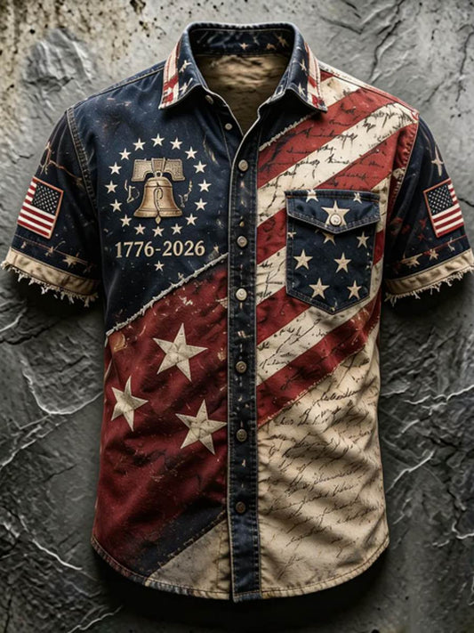 Men's Anniversary National Faith Print Shirt