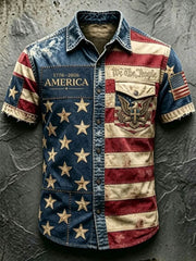 Men'S Anniversary National Faith Print Shirt