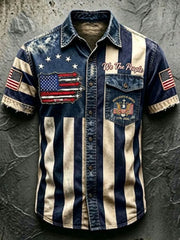 Men'S Anniversary National Faith Print Shirt