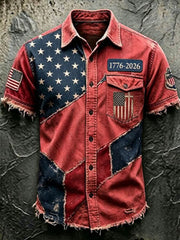 Men'S Anniversary National Print Shirt
