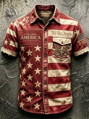 Men'S Anniversary National Faith Print Shirt