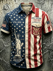 Men's Anniversary National Faith Print Shirt