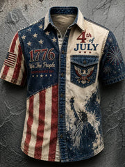 Men's Anniversary National Faith Print Shirt