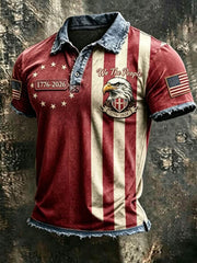 Men's Anniversary National Faith Print Shirt