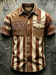 Men'S Anniversary National Faith Print Shirt