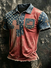 Men's Anniversary National Faith Print Shirt