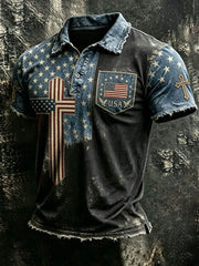 Men's Anniversary National Faith Print Shirt