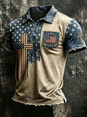 Men's Anniversary National Faith Print Shirt