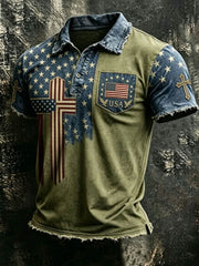 Men's Anniversary National Faith Print Shirt