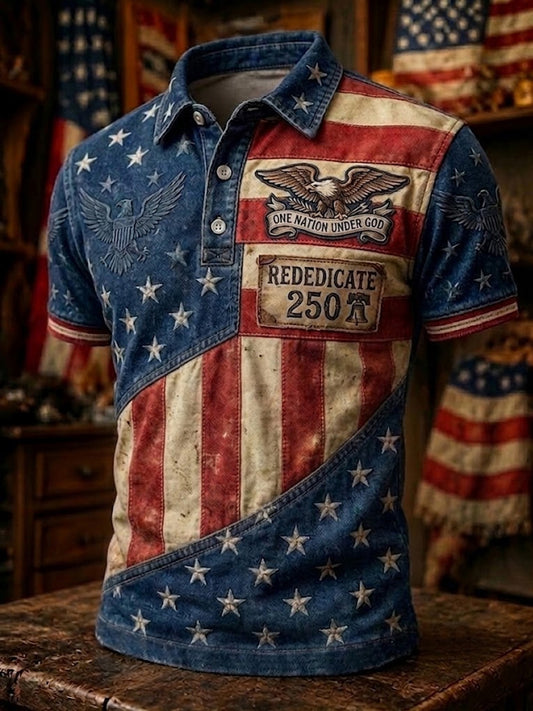 Men's Independence Day Print Polo
